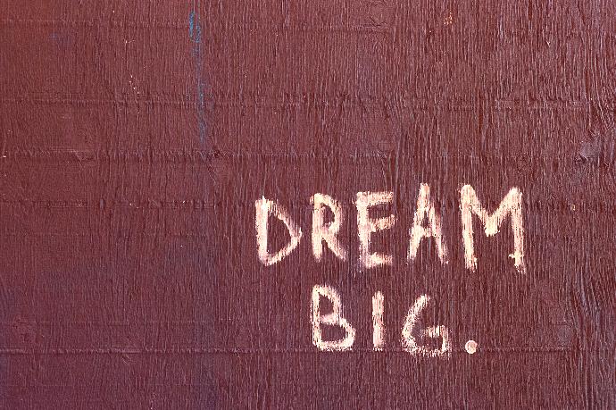 Dream Big text