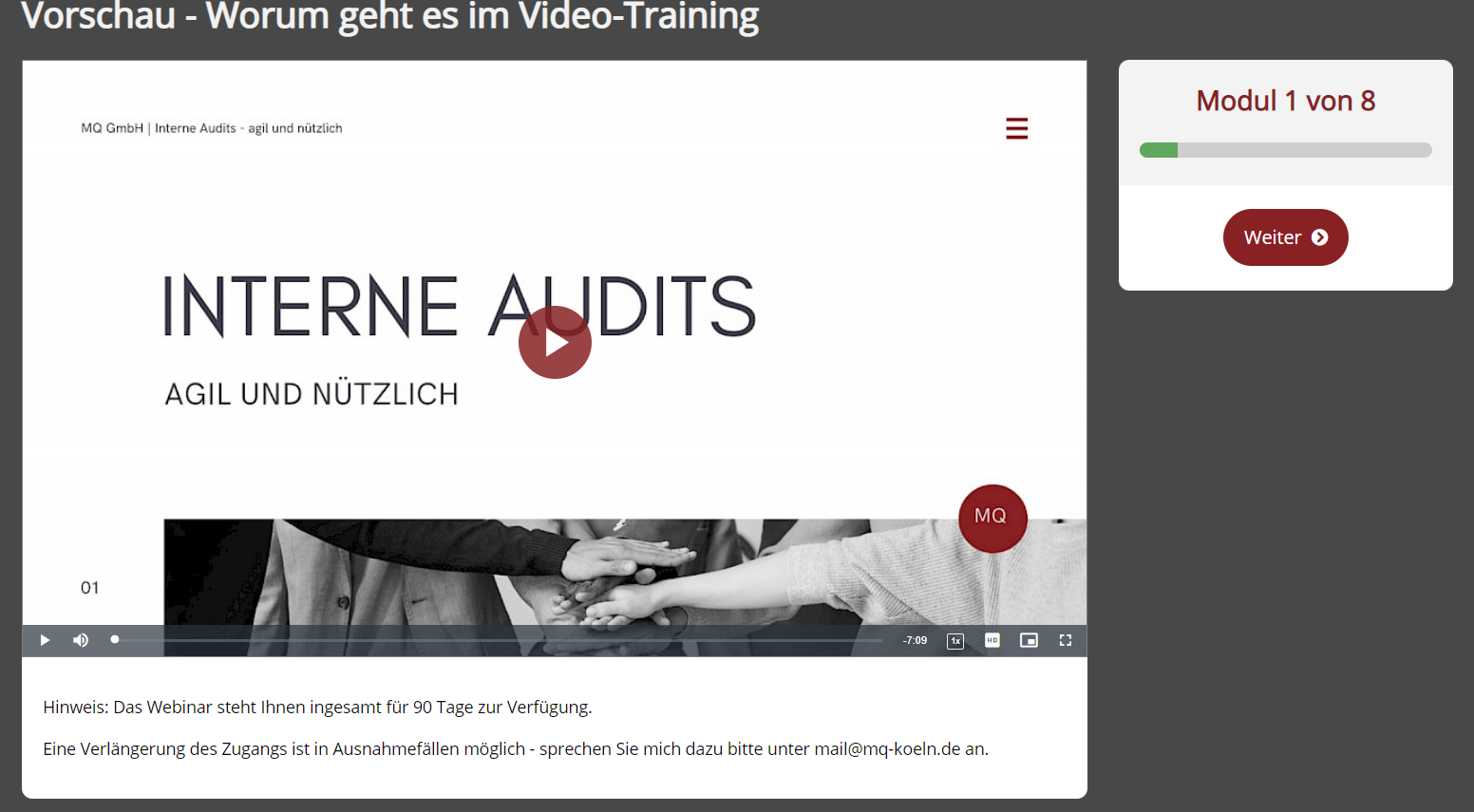 Interne Audits - Videotraining