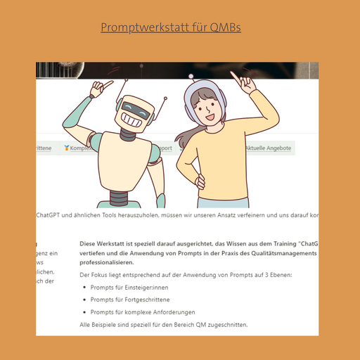 Wiki Prompt-Werkstatt für QMBs
